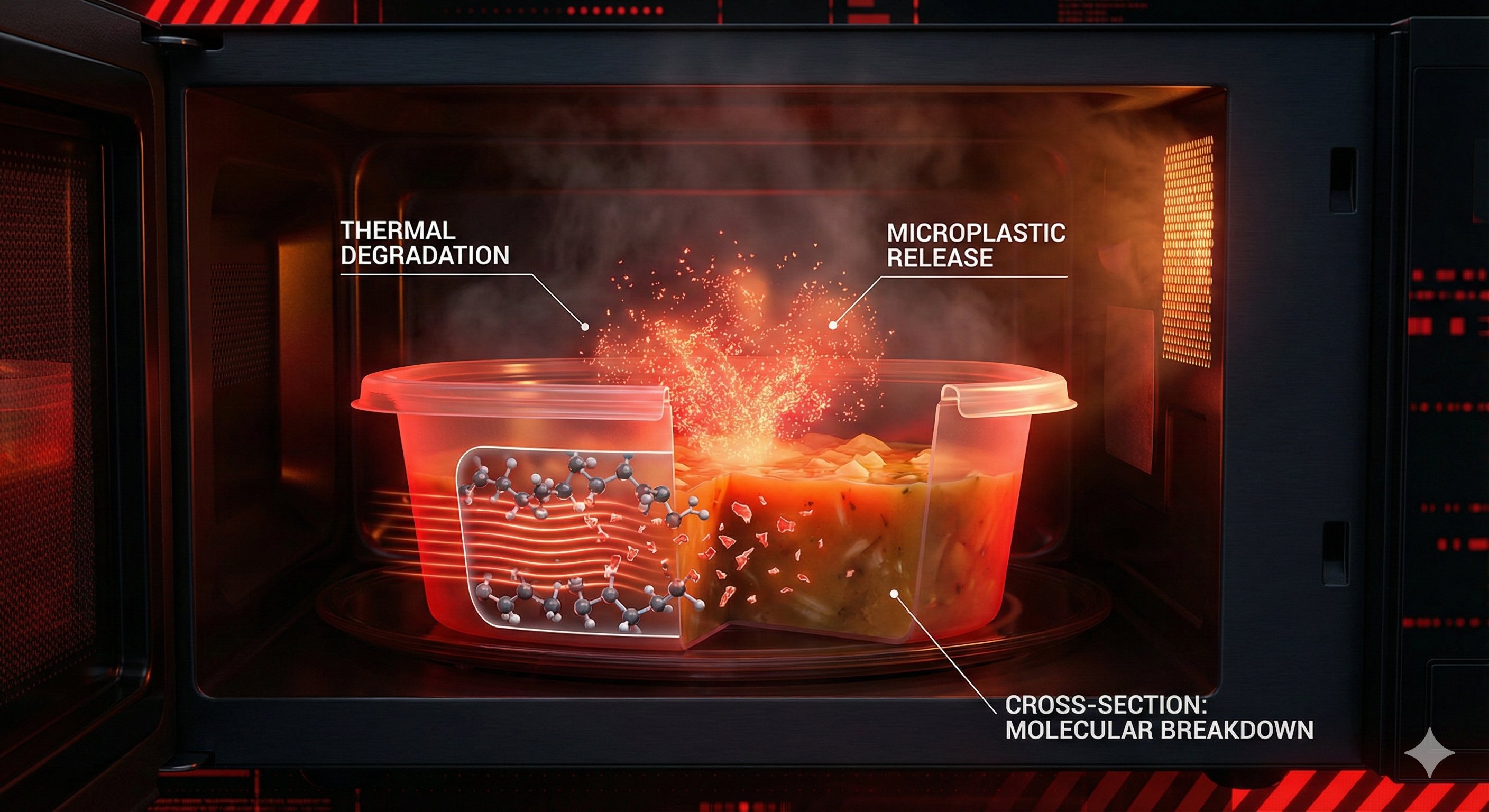 خطر تسخين البلاستيك في الميكرويف