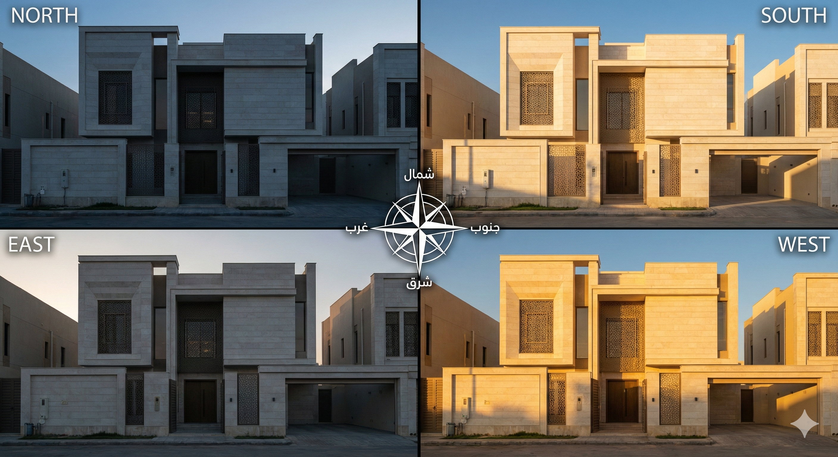 Facade orientation and views