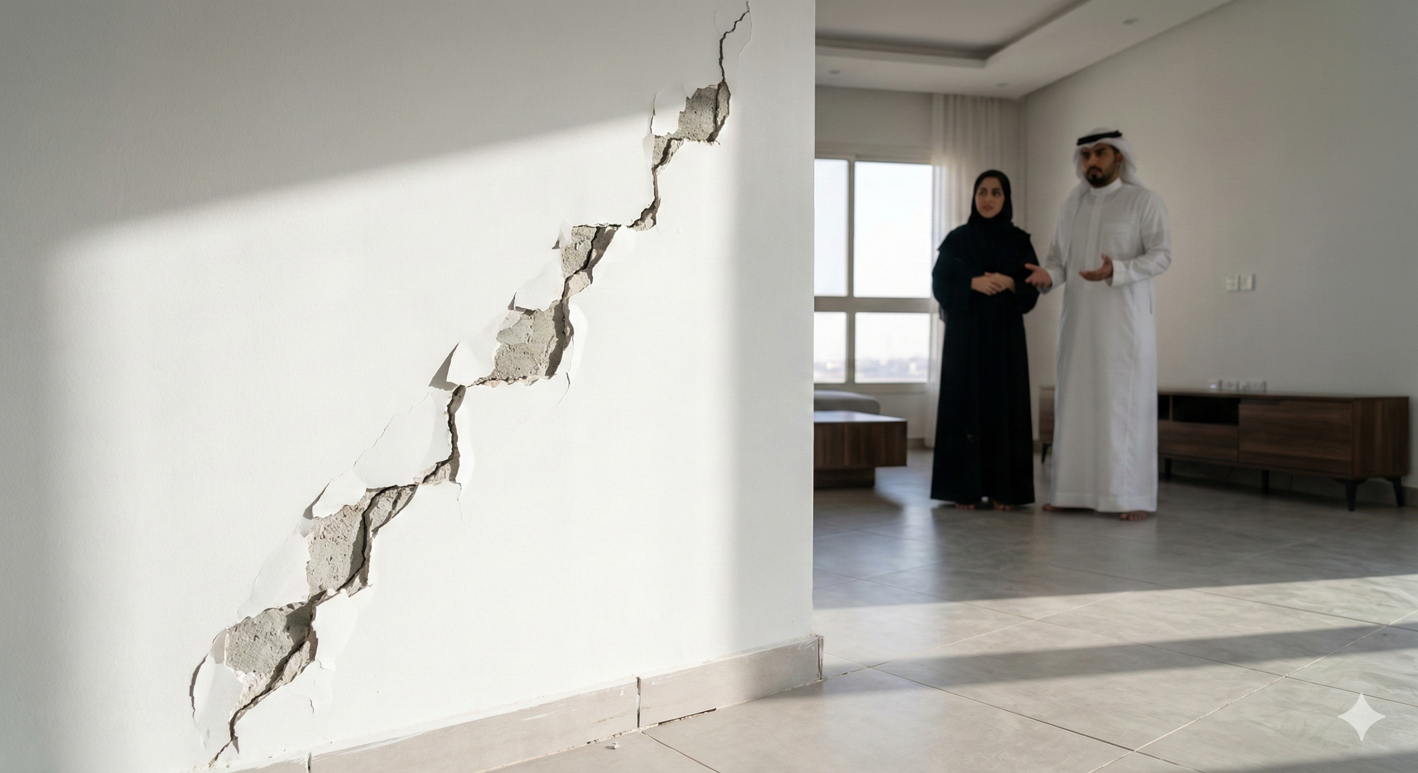 تشققات الجدران والعيوب الهيكلية