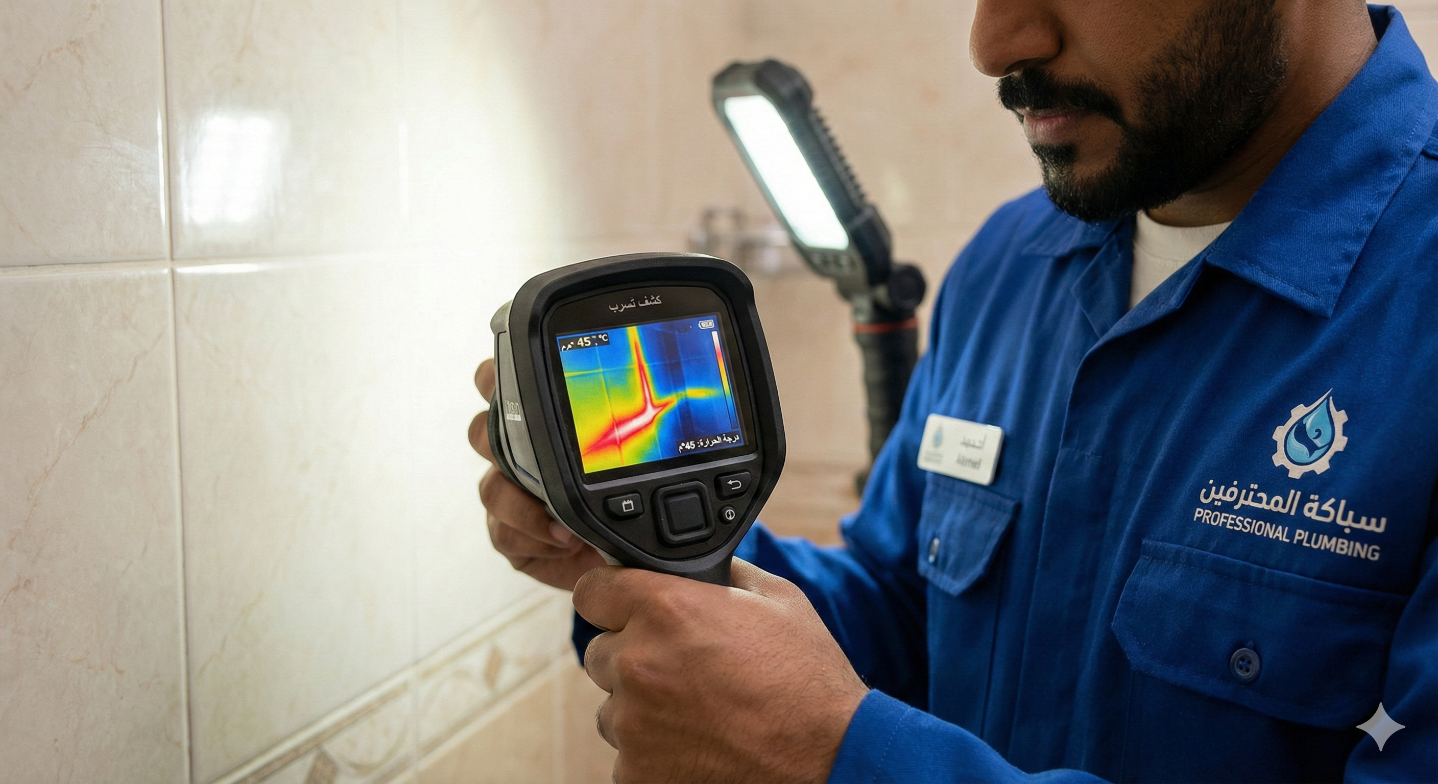 Water leak detection with thermal camera