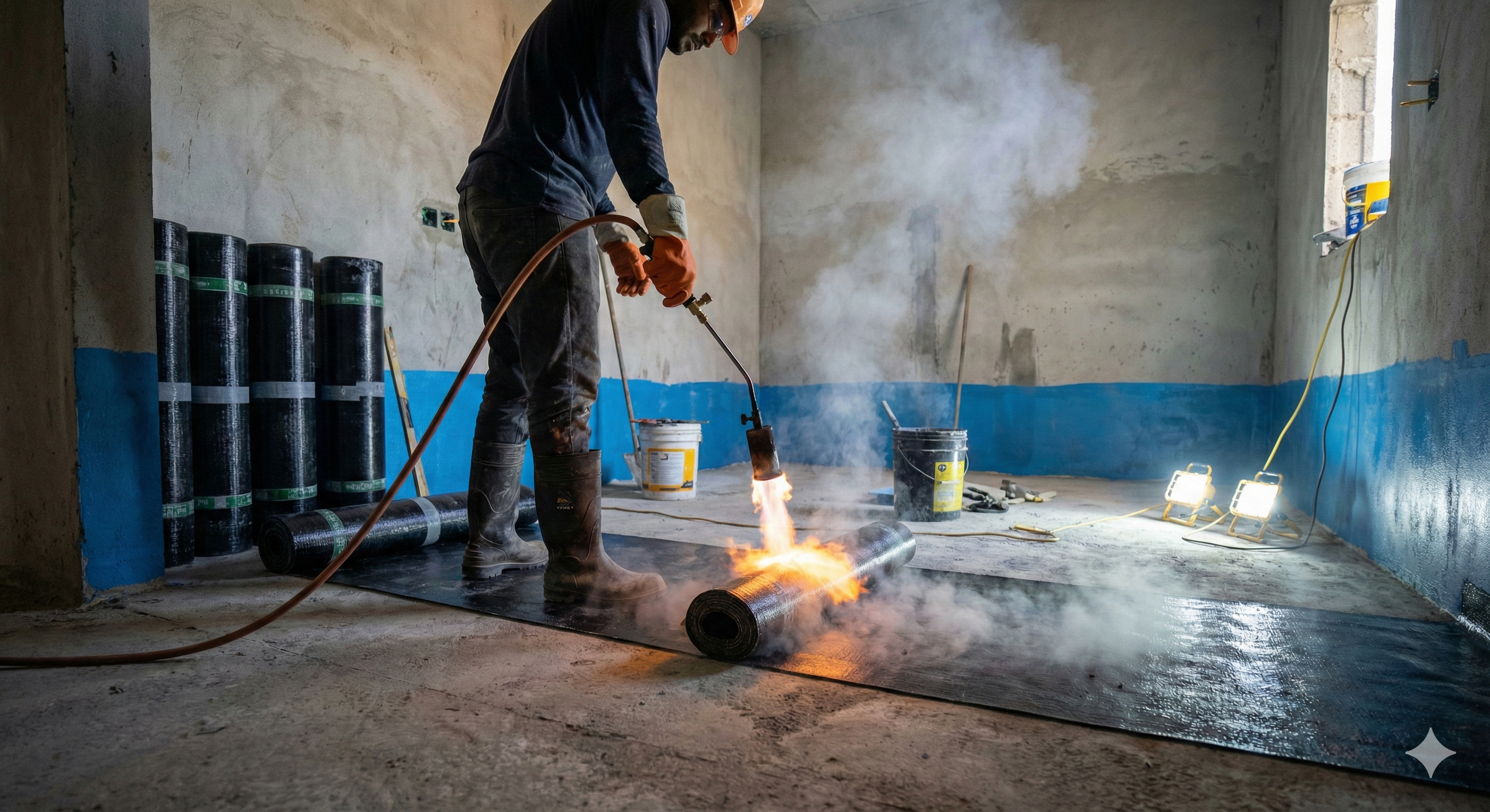 Bathroom waterproofing