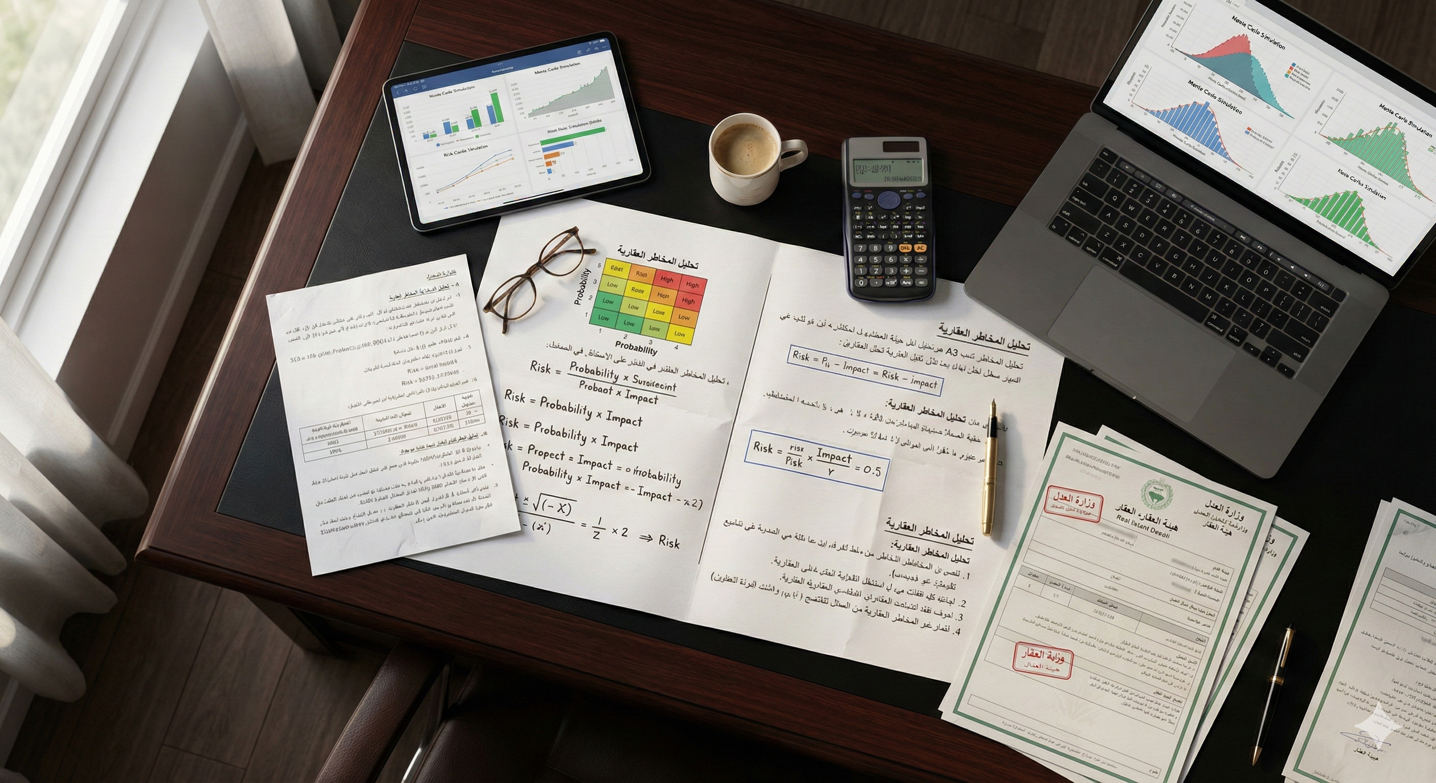 Mathematical equations and analysis for real estate risks