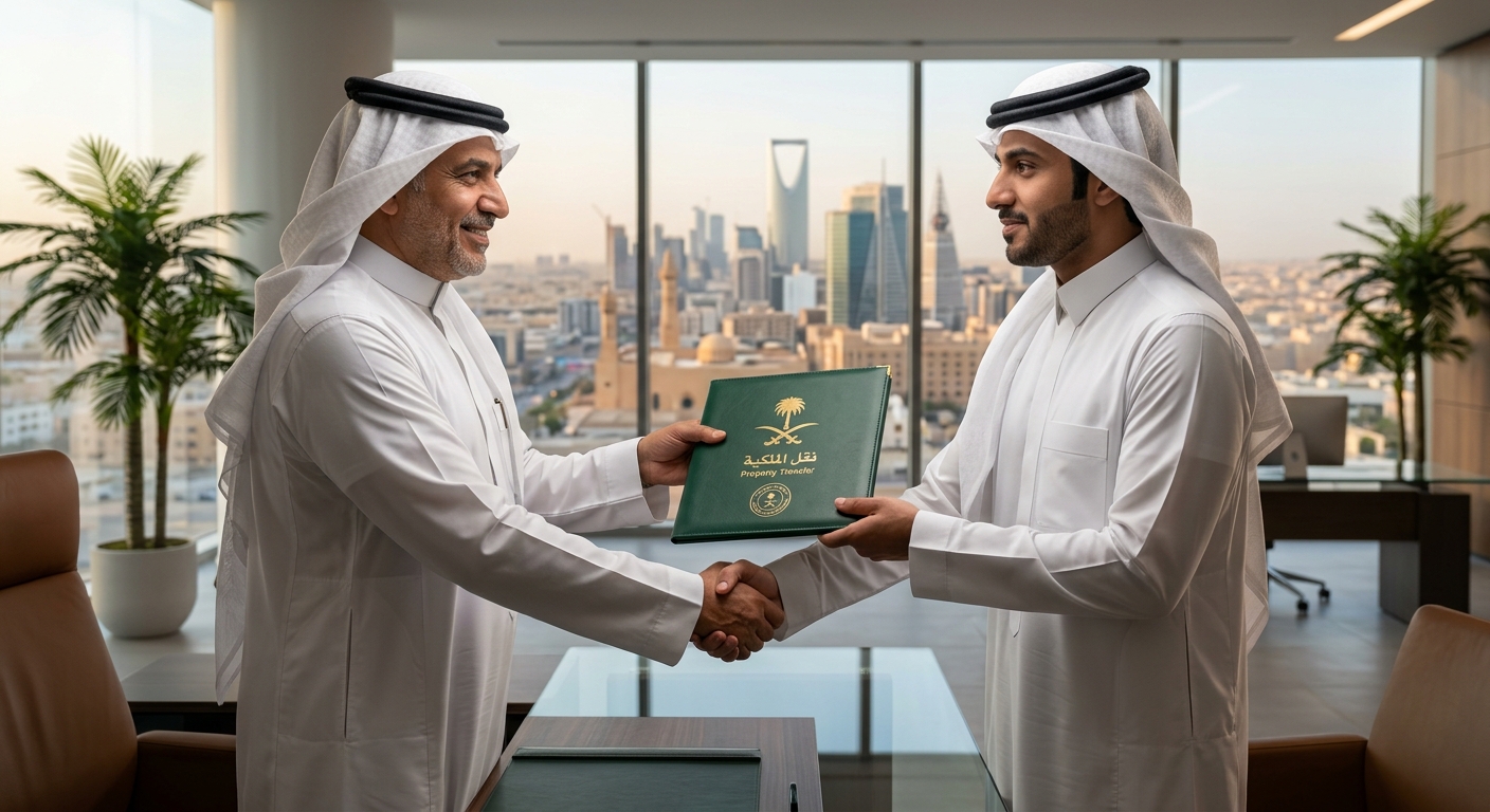 Completing property ownership transfer transaction