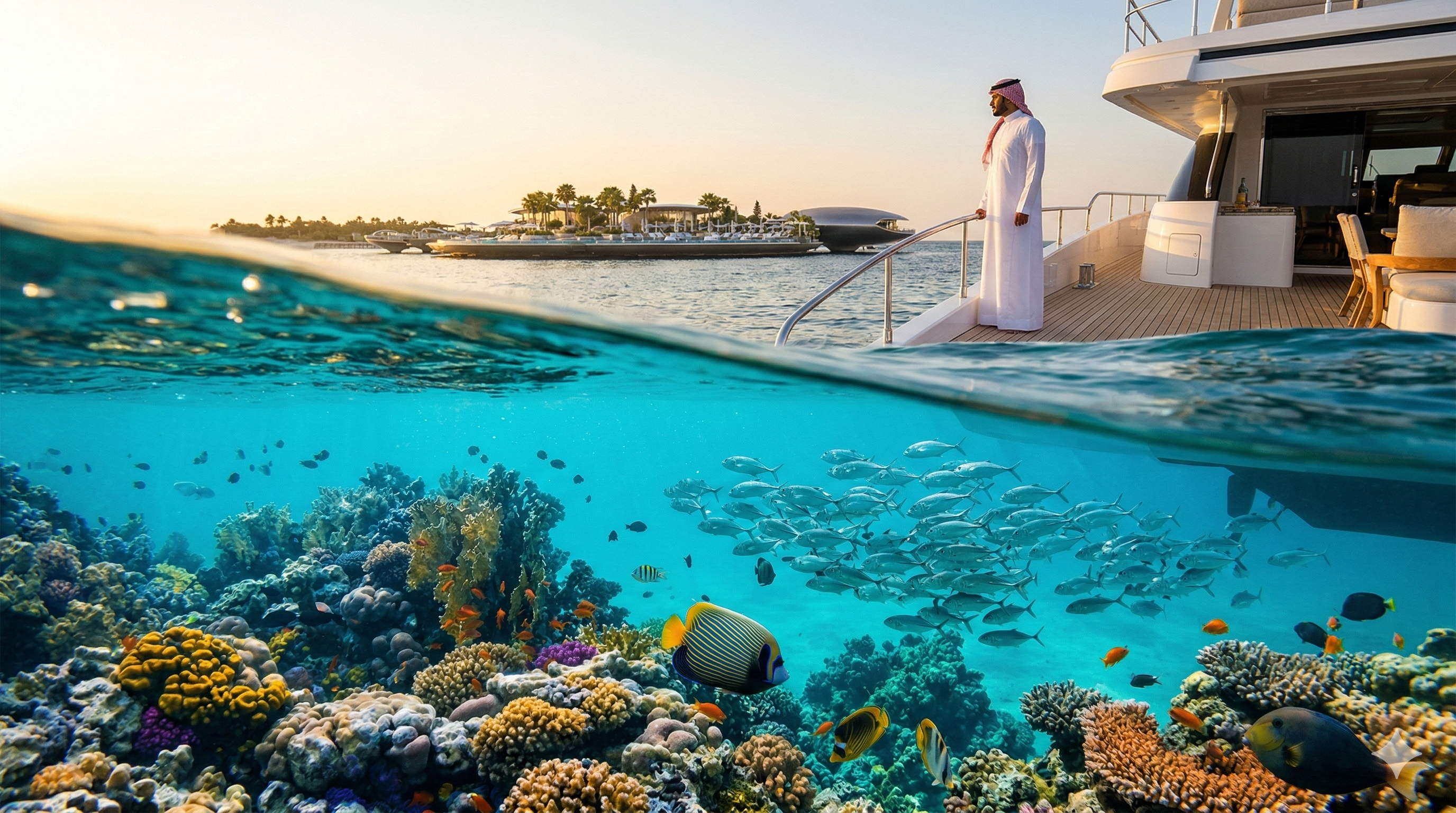 Coral reef diving and marine life experience at The Red Sea