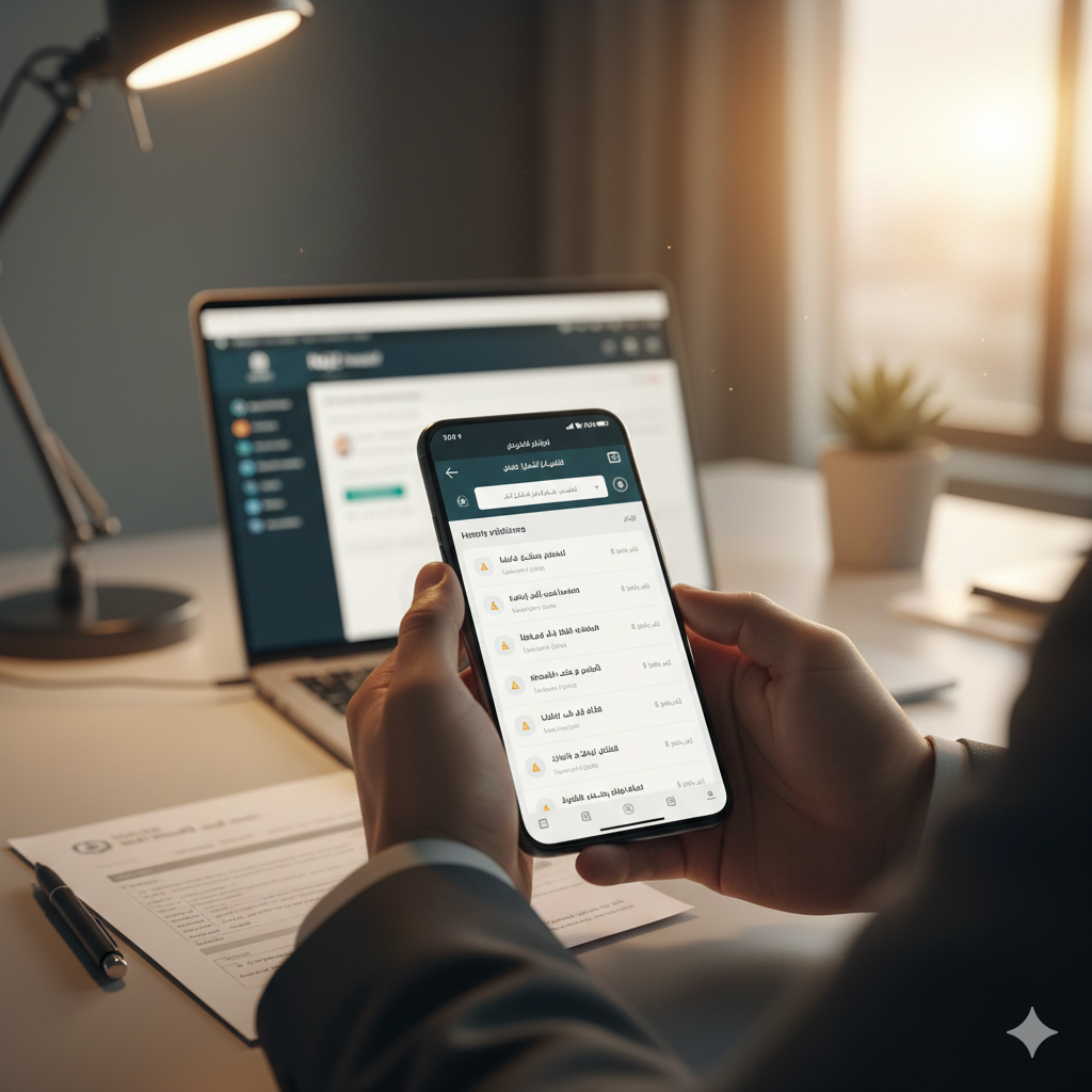 Electronic verification via Balady and Najiz platforms