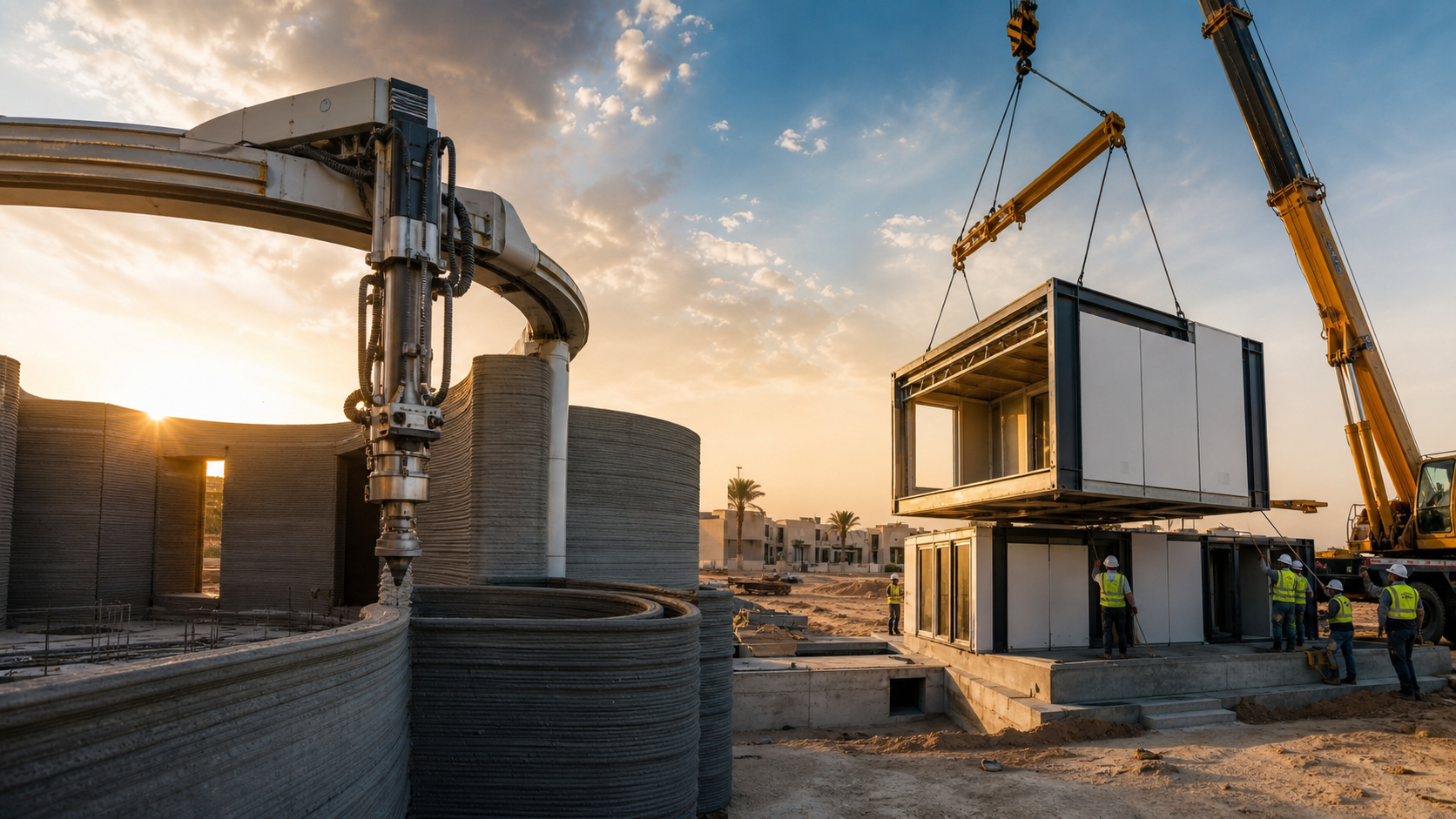 Modern construction technologies in Saudi Arabia: 3D concrete printing and prefabricated modular building units in 2026