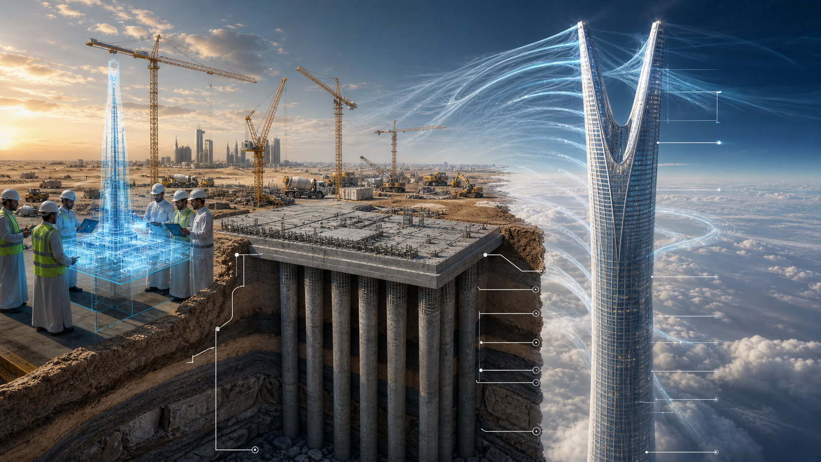 The 5-minute city concept in Northpole Riyadh featuring pedestrian streets, vertical gardens, and sustainable transport