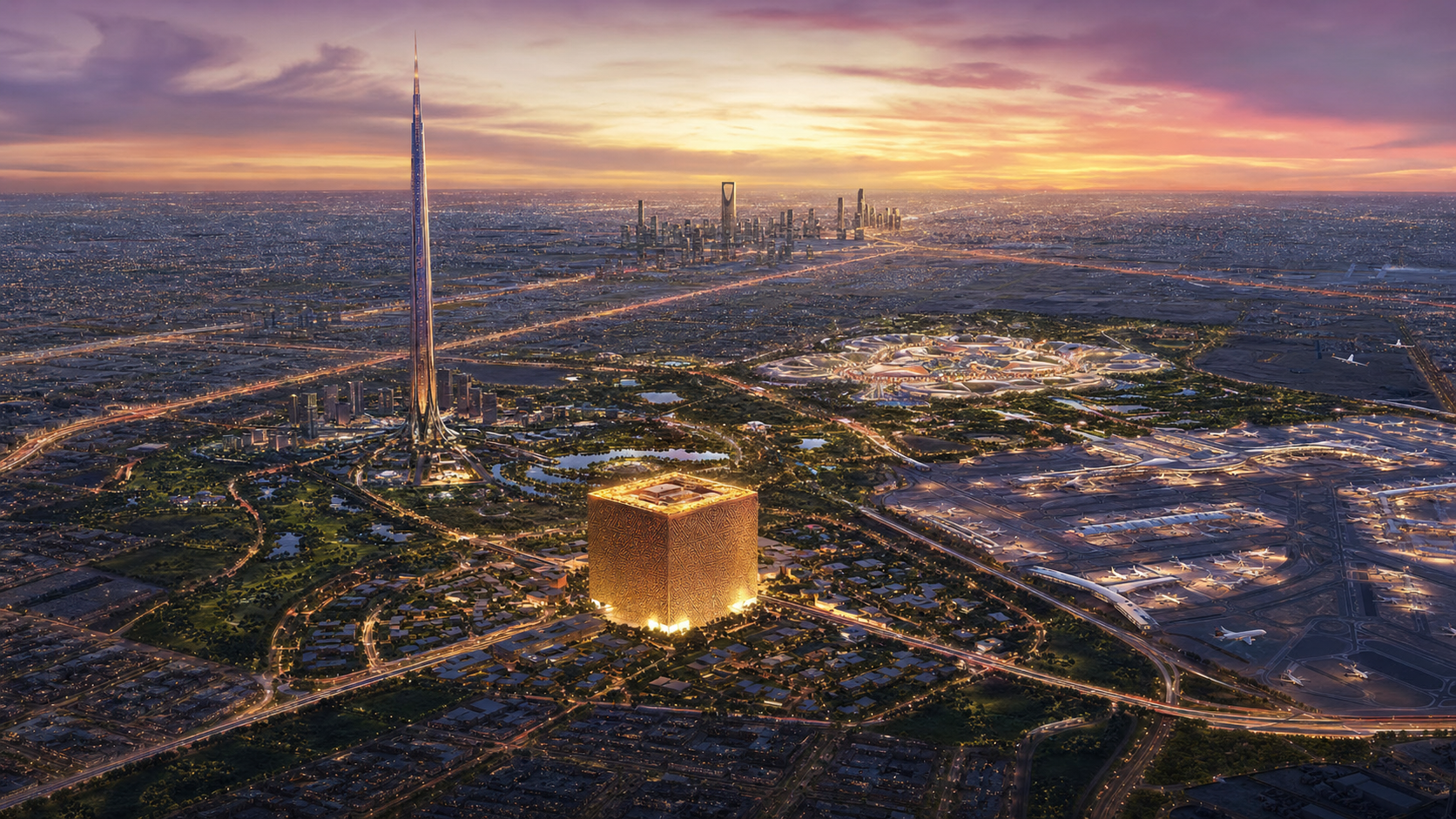 Strategic location of Northpole and Rise Tower near King Khalid Airport, New Murabba project, and Expo 2030 in north Riyadh