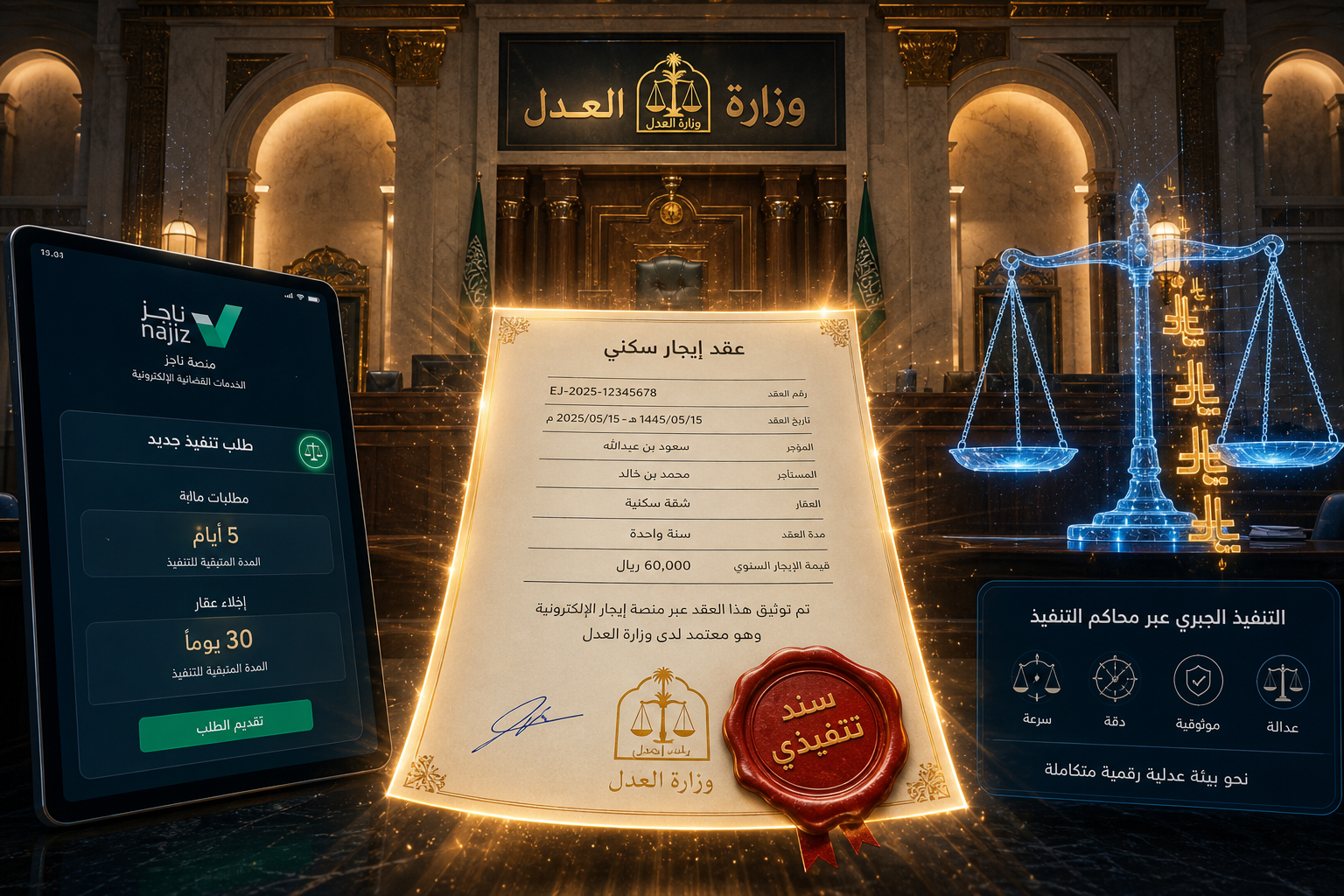 Executive bond legal power before the execution court via Ejar