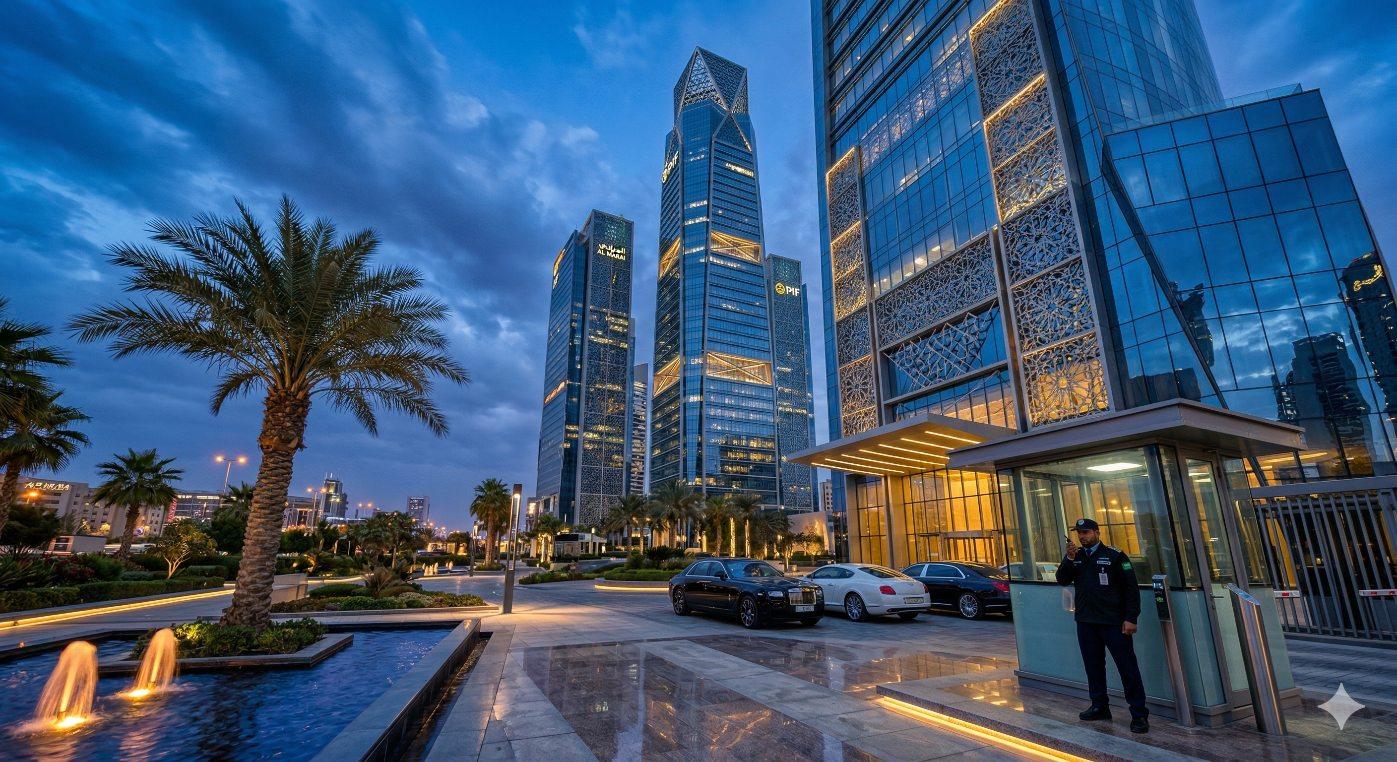 Commercial office towers in Riyadh