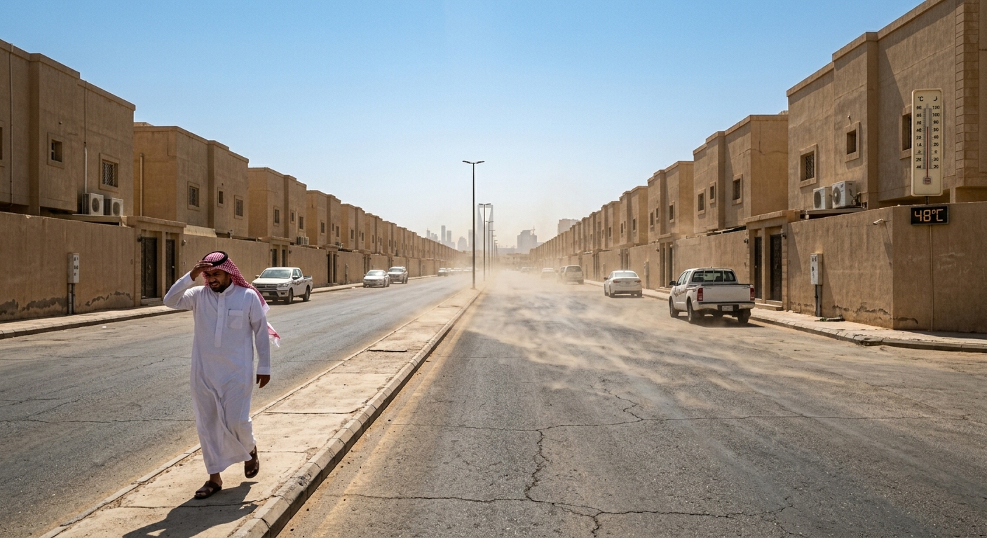 Urban Heat Island phenomenon in Riyadh streets