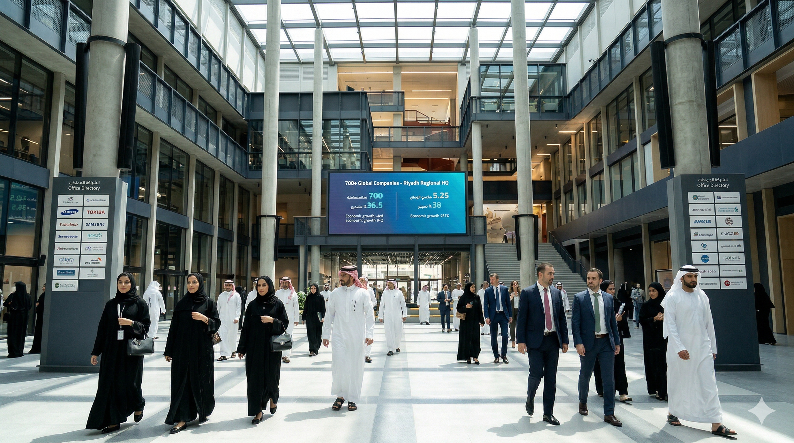 الكفاءات السعودية والكفاءات الدولية في بيئة عمل الرياض