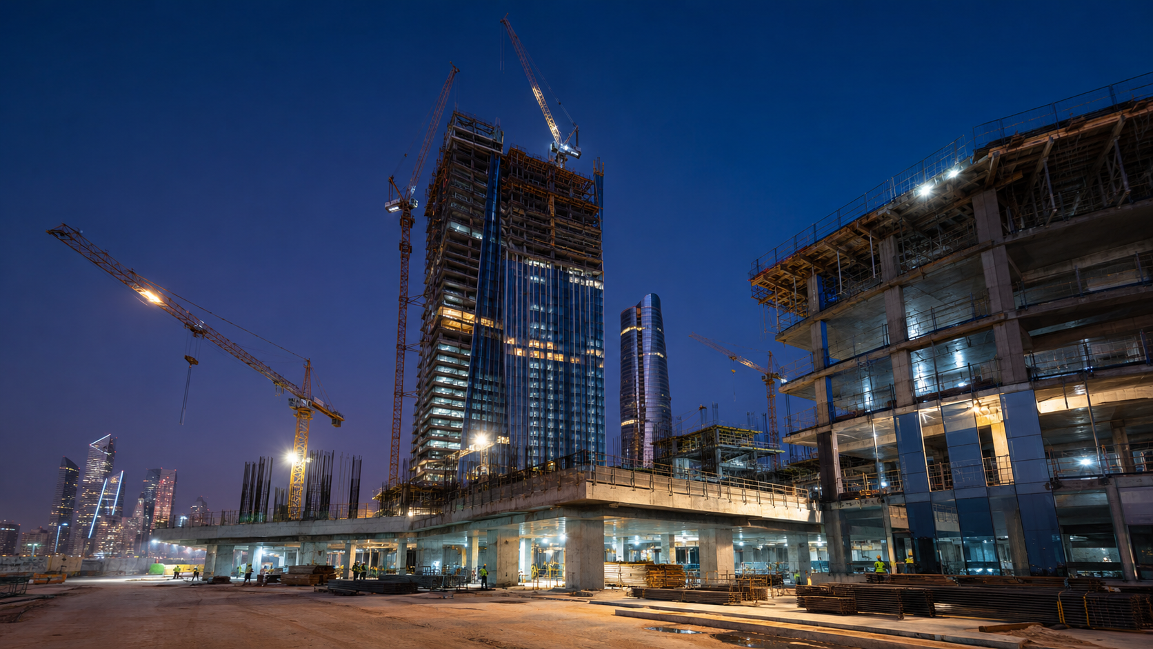 Real estate project under construction in Saudi Arabia