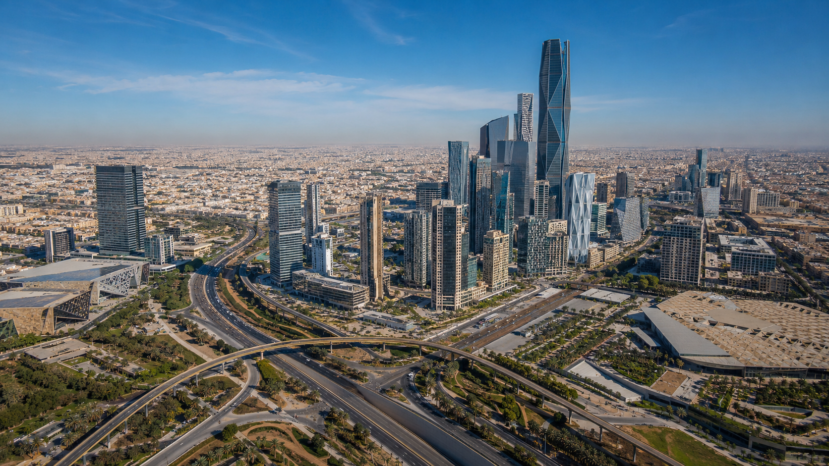 Modern Saudi cities skyline and investment opportunities