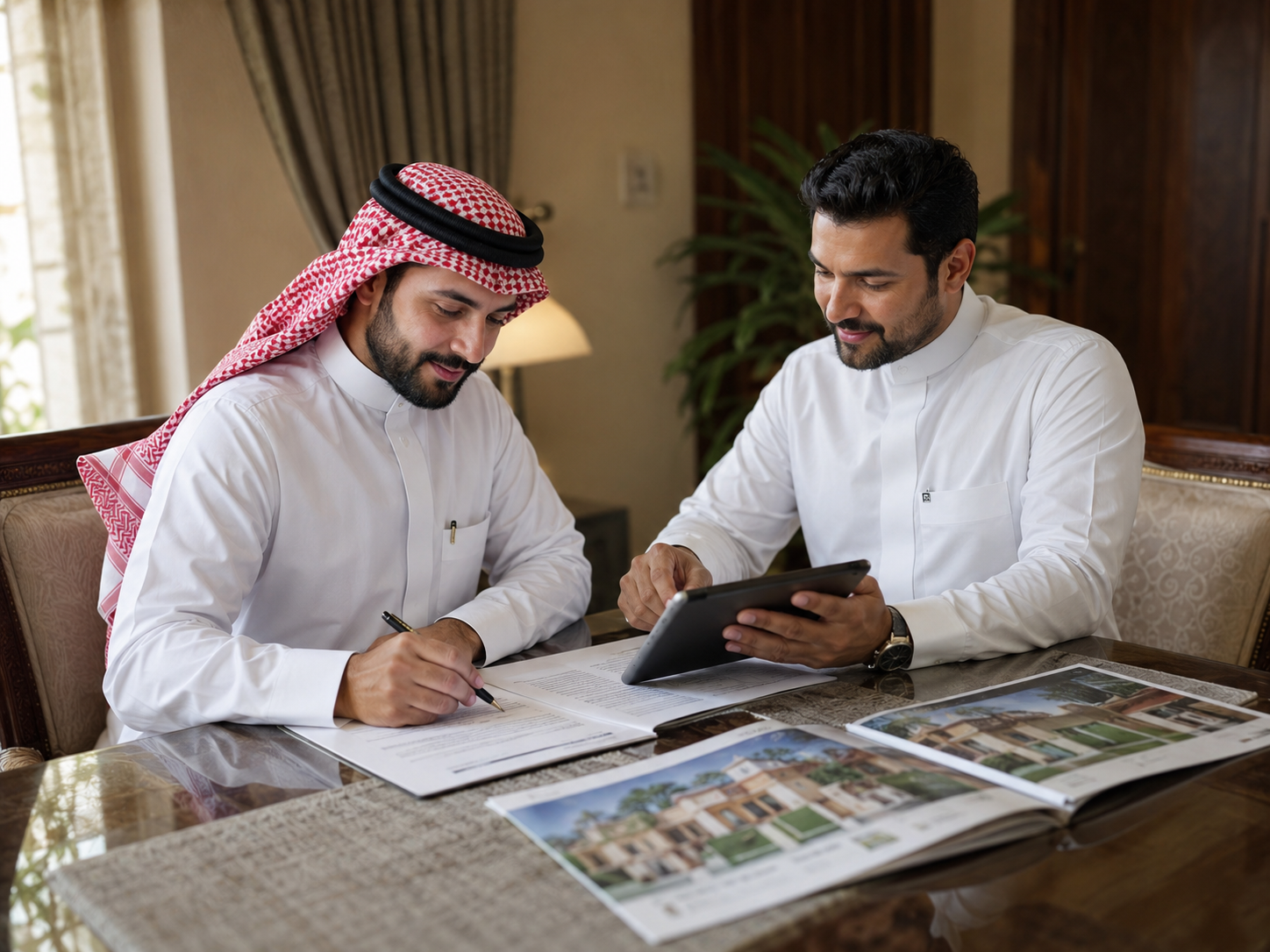 Signing the exclusive real estate brokerage contract