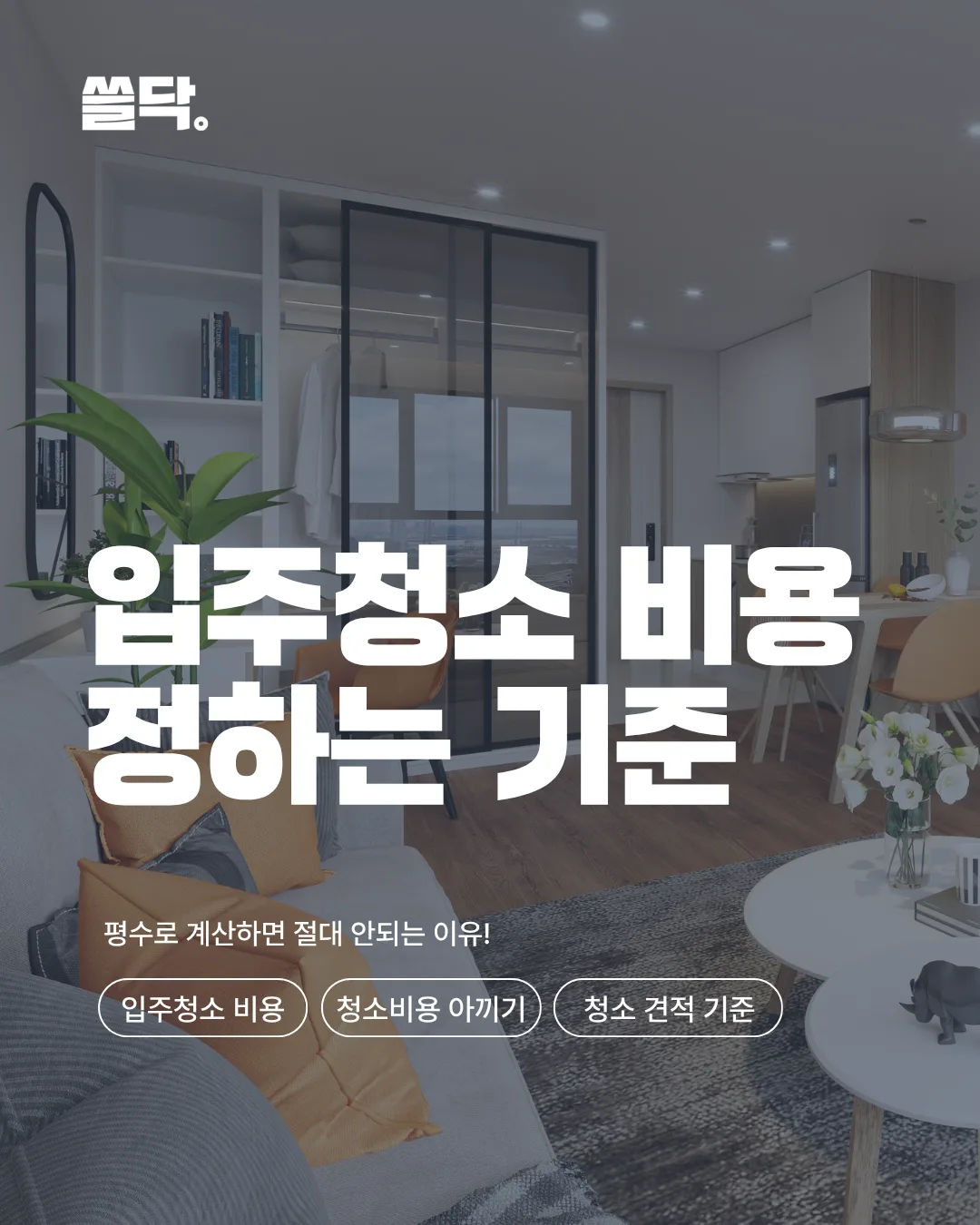 입주청소 비용은 어떻게 정해질까? 평수 말고 7가지를 보세요