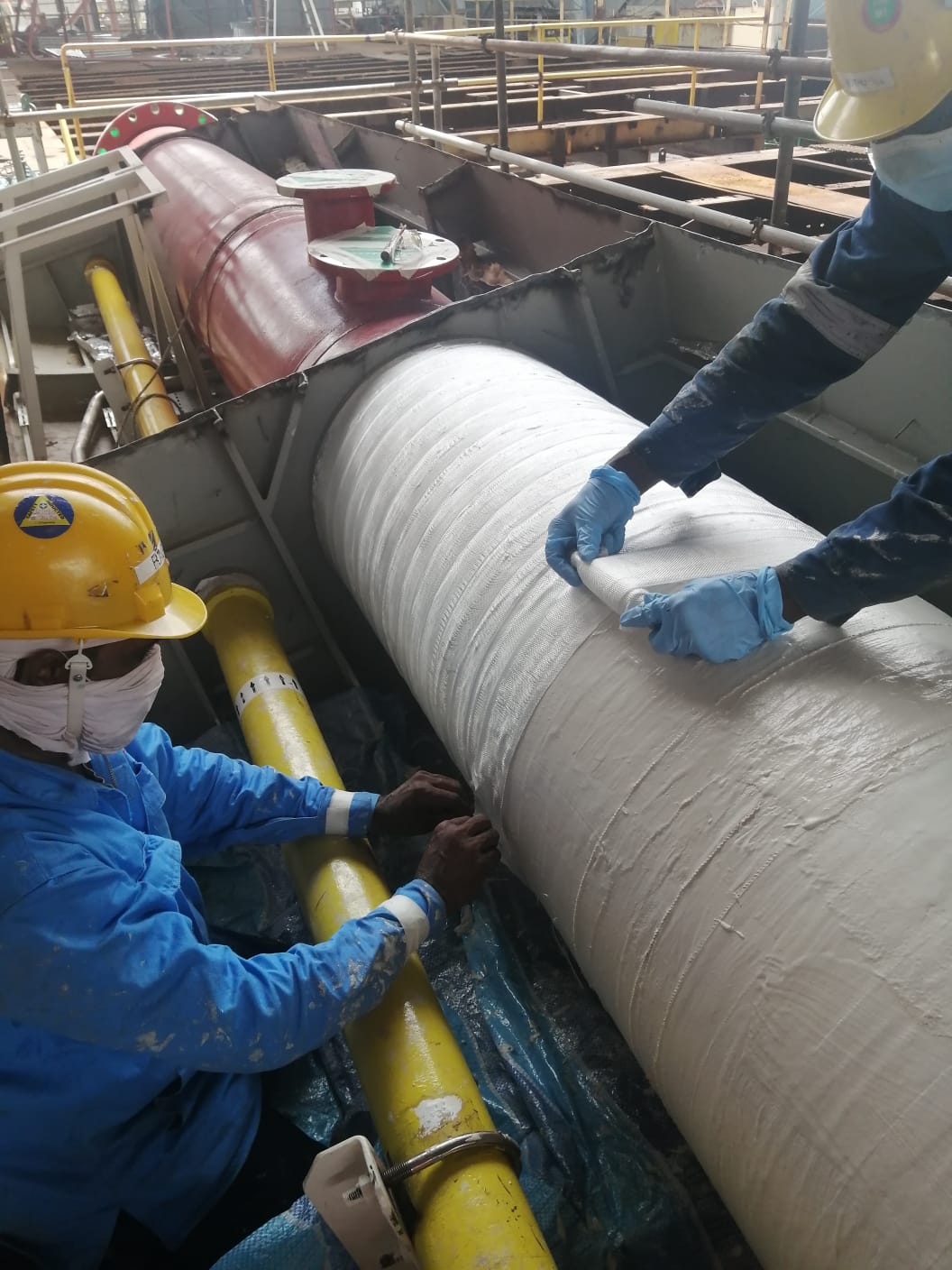 Structural reinstatement detail on offshore pipeline
