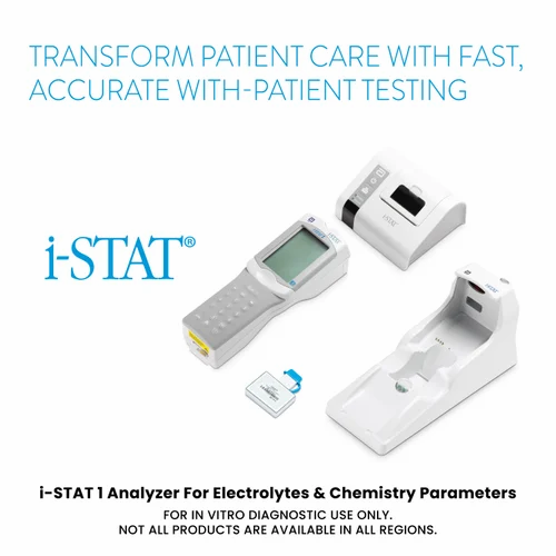 Abbott Fully Automatic I-STAT 1 Electrolytes And Chemistry Parameters Analyzer, For Laboratory, User Input: Keyboard
