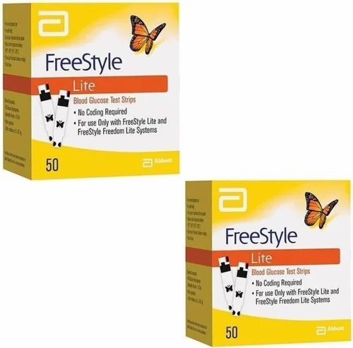 Freestyle Lite Diabetic Blood Glucose Test Strips  50 Ct