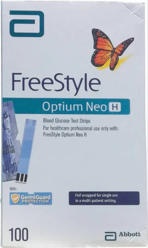 Freestyle Optium NEO H Glucometer Strips 100 T