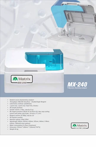 Fully-Automated MX240-PW Fully Auto Biochemistry Analyzer