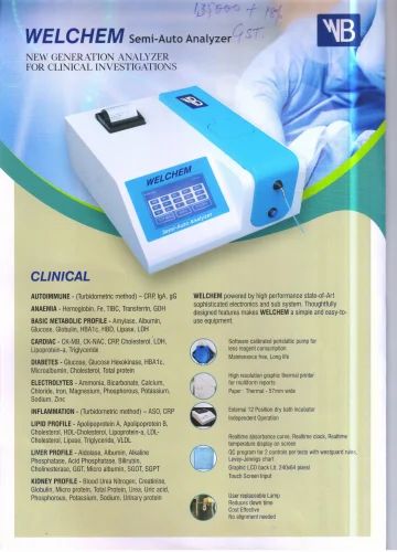 Biochemistry Analyzer Chemisense+