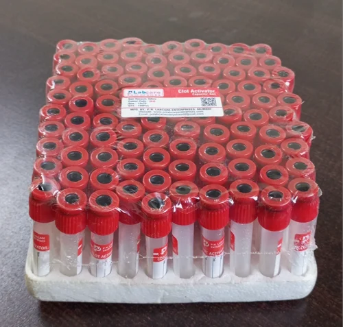 Red (cap) Double Cap Clot Activator Tube