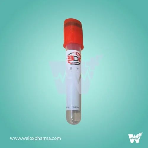 BDK Life Sciences Clot Activator Non Vacuum Blood Collection Tube (4 ml, Red Closure, Without Gel)