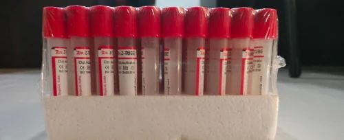 Red Plastic Non vacuum Clot activator 4ml, Packaging Type: Packet, 100