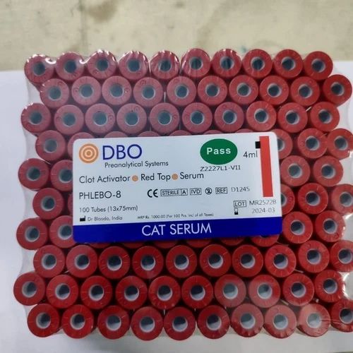 Red Top 4ml Clot Activator Vacuum Blood Collection Tube