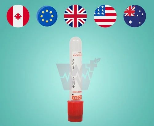 Accucera Clot Activator Plain Blood Collection Tube - Non Vacuum 4ml Pack of 100 Tubes