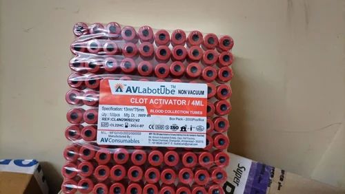 Clot Activator Non Vacuum Double Cap 4 ML