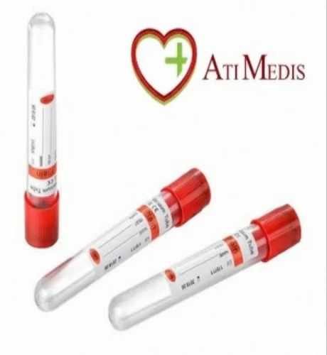 Plastic Clear Clot Activator Tube (Vacuum / Vacutiner), Capacity: 2ml To 4ml
