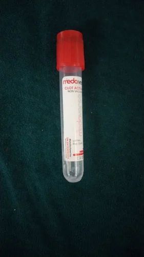 Plastic Non Vacuum Clot Activator Tubes, 4 ml