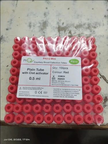 Plain Tube With Clot Activator