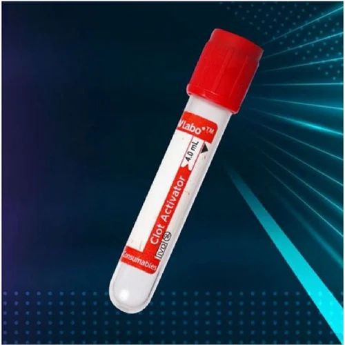 Double Cap Plastic Clot Activator Blood Collection Tube