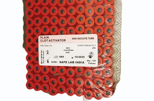 4ml Clot Activator Non Vacuum Blood Collection Tube, For Clinical