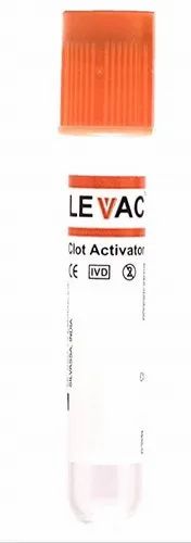 Levac Orange Vacuum Clot Activator 4 Ml, for Clinical, Size: 13x75