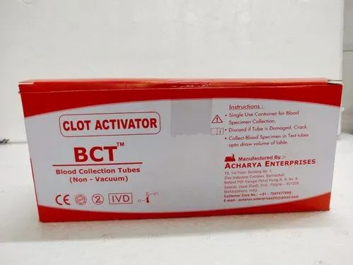 Clot Activator Blood Collection Tubes Clot Activator Tube