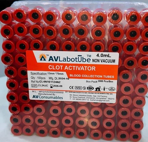 Clot Activator Blood Collection Tubes