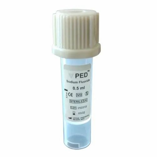 Pet 0.5ml Ped Sodium Fluoride Tubes, 6 ml