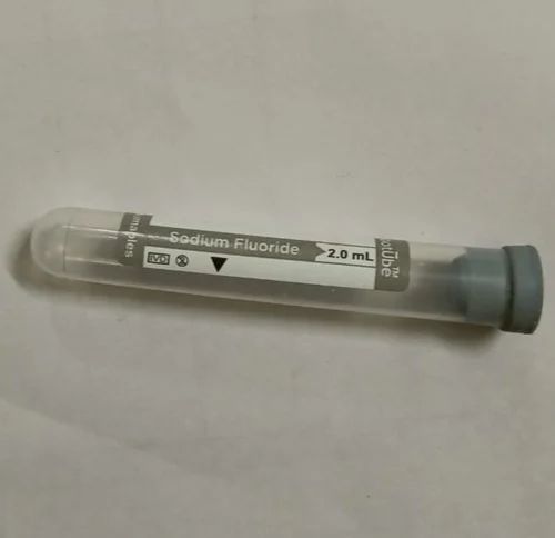Plastic 2.0ml Sodium Fluoride Collection Tube