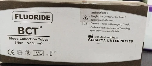 Fluoride Blood Collection Tube