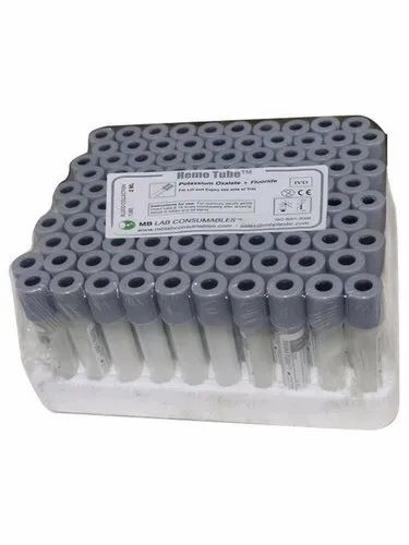 Plastic Fluoride Blood Collection Tubes