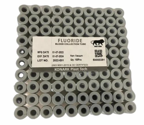 Plastic Fluoride Blood Collection Tube