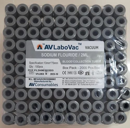 Vacuum Sodium Fluoride Tubes