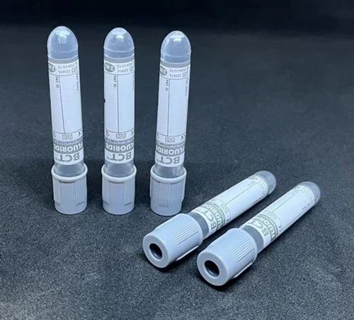 Grey Fluoride Blood Collection Tube