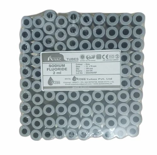 Plastic A-VAC Sodium Fluoride Tubes
