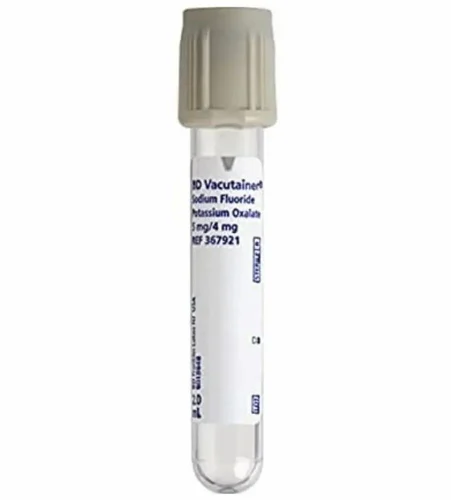 Plastic Sodium Fluoride Blood Collection Tube