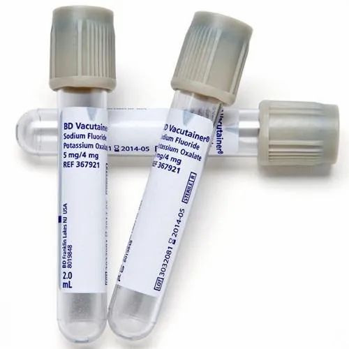 Plastic Transparent Sodium Fluoride Oxalate Tube Usage: Clinical, Hospital, Laboratory, Capacity: 2 Ml